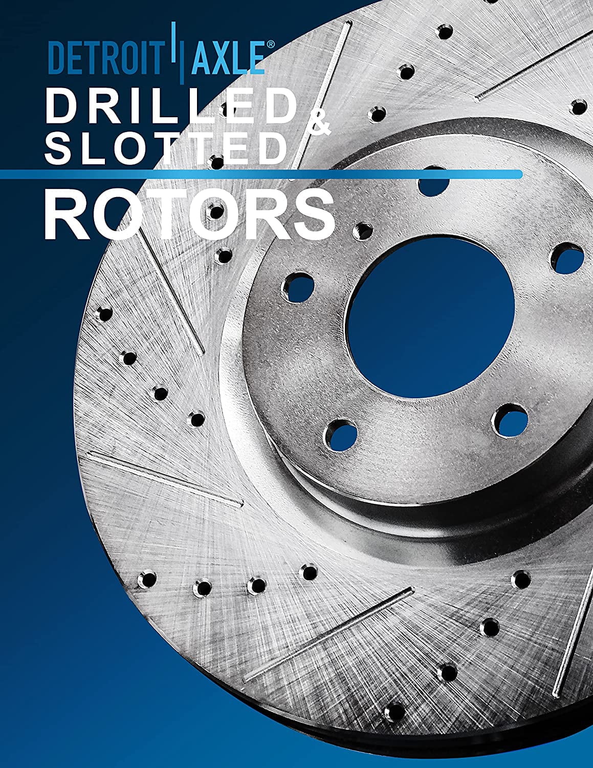 '- Detroit Brake Kit 2016-2020 Disc Hyundai Kia Rotors & Ceramic Sport 12.6" Santa for Fe Replacement Brake Slotted Rotor Brakes 2017-2018 Pads: Front Drilled Axle Sorento