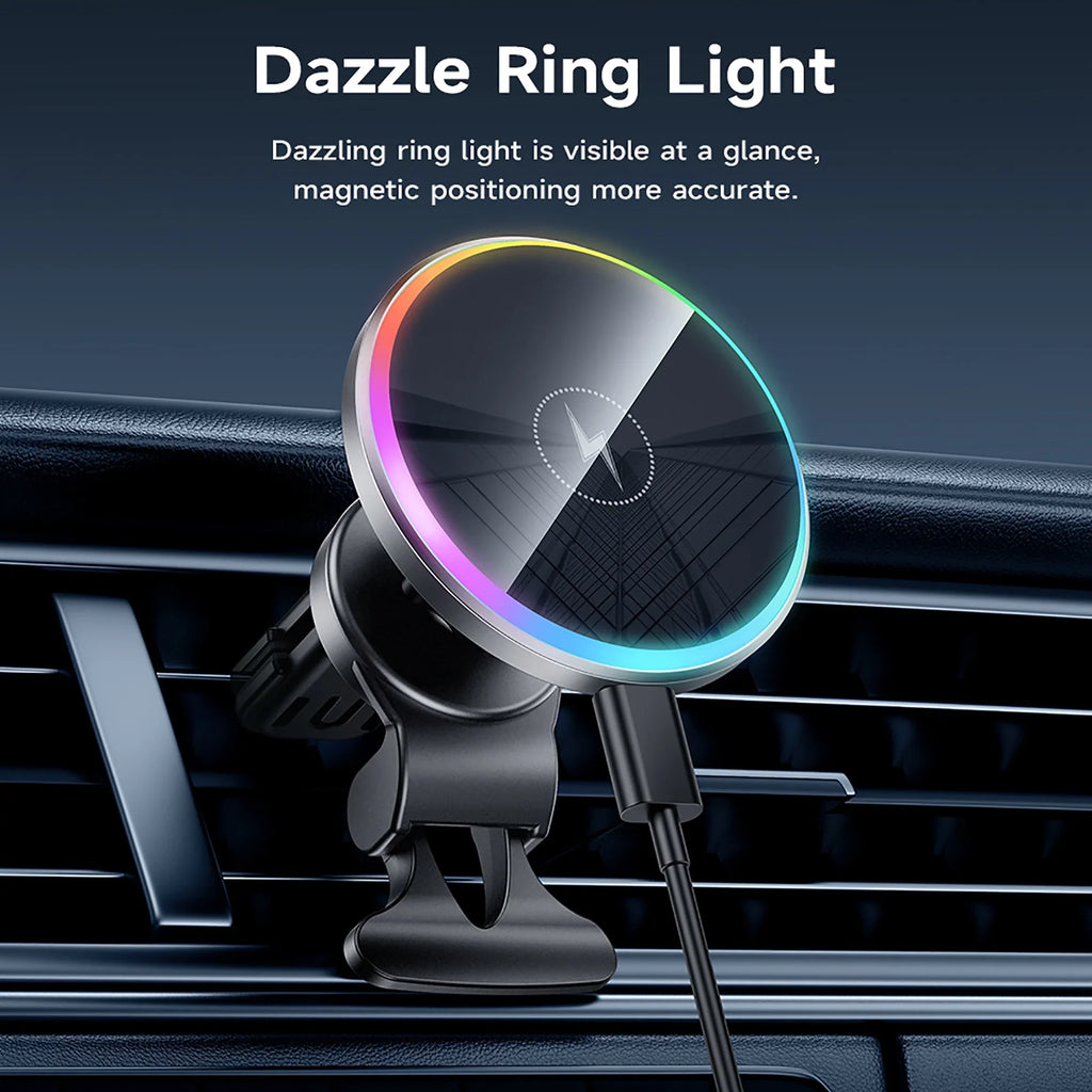 Charger Air for Charging iPhone,Samsung,Huawei,etc QI HOCO Car Wireless Magnetic Phone Holder Mount Vent Compatible Car Fast 15W