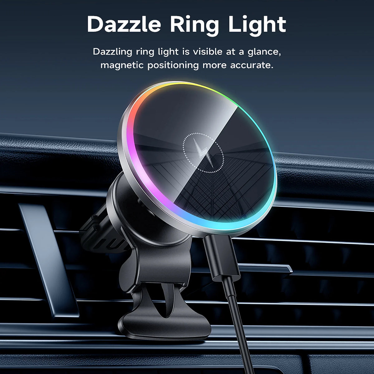 Charger Air for Charging iPhone,Samsung,Huawei,etc QI HOCO Car Wireless Magnetic Phone Holder Mount Vent Compatible Car Fast 15W