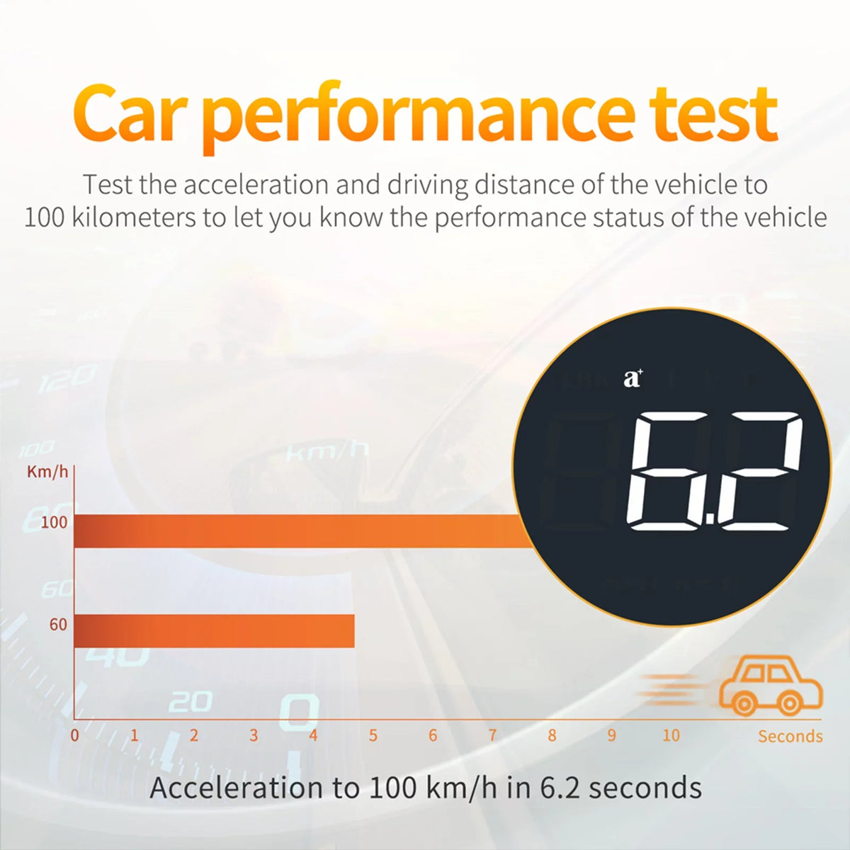 Car Driving Detector Moobody OBDII Head-Up Speedometer Diagnostic for Display Safe HUD