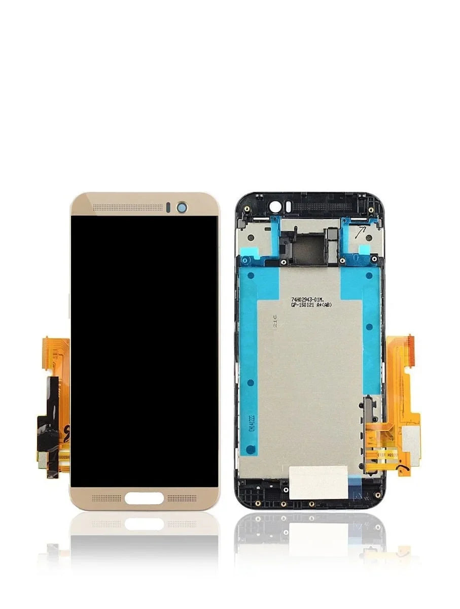 For Replacement LCD Plus Assembly (Gold) M9 Compatible With Frame HTC