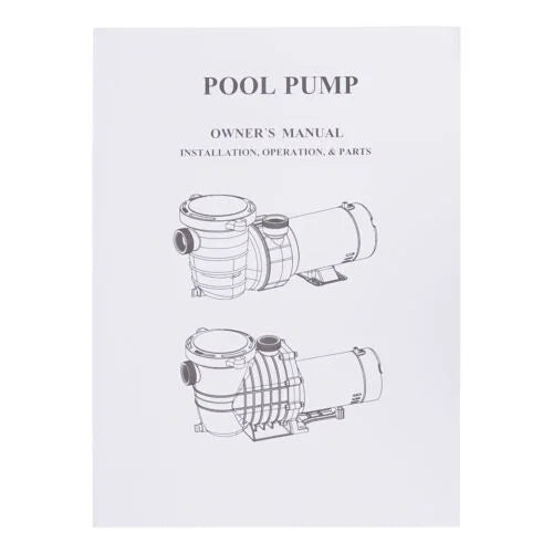 Strainer Pump Ground 5547GPH Swimming 1.5HP Motor 41FT Filter Pool w/ In/Above