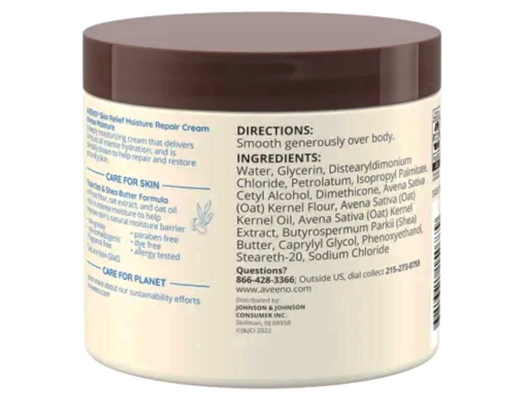 Aveeno Ounce Relief Skin 11 Cream, Moisturizing