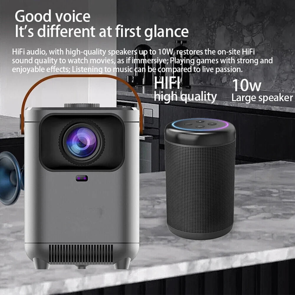 Gaming 5G Support Cinema Theater LED HD 4K Home WiFi LEXKUYI Movie Projector Bluetooth Projector