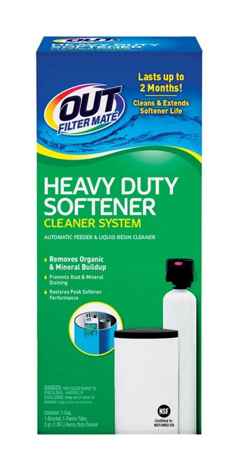 oz Softener OUT 64 Kit System Cleaner Mate Liquid Filter
