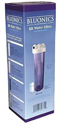 w/Sediment Clear Housings Big Water Filters House Blue Carbon Two Whole with 20" Transparent Blue &
