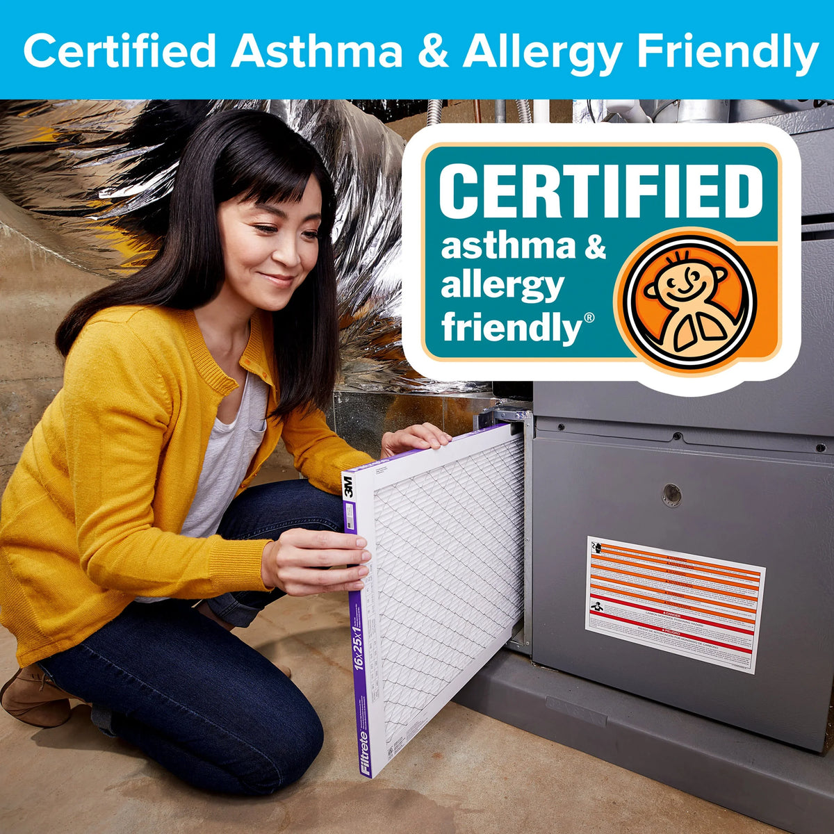 & Filtrete Filter, MERV Virus MPR, Allergen, 1550 by Furnace 20x25x6, 1 Filter HVAC Bacteria 12, Air 3M