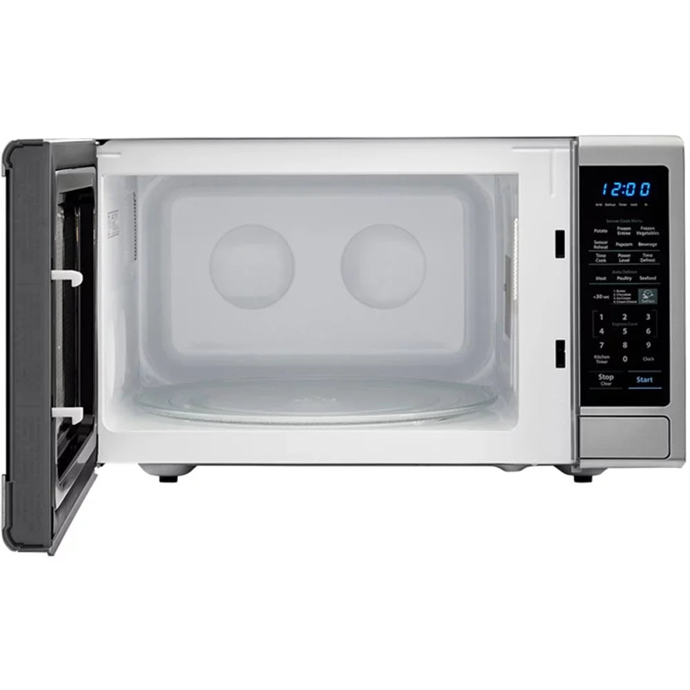 1.8 Ft, cu. Sharp Freestanding Stainless Carousel Microwave 1100 Oven - , SMC1843CM Steel W