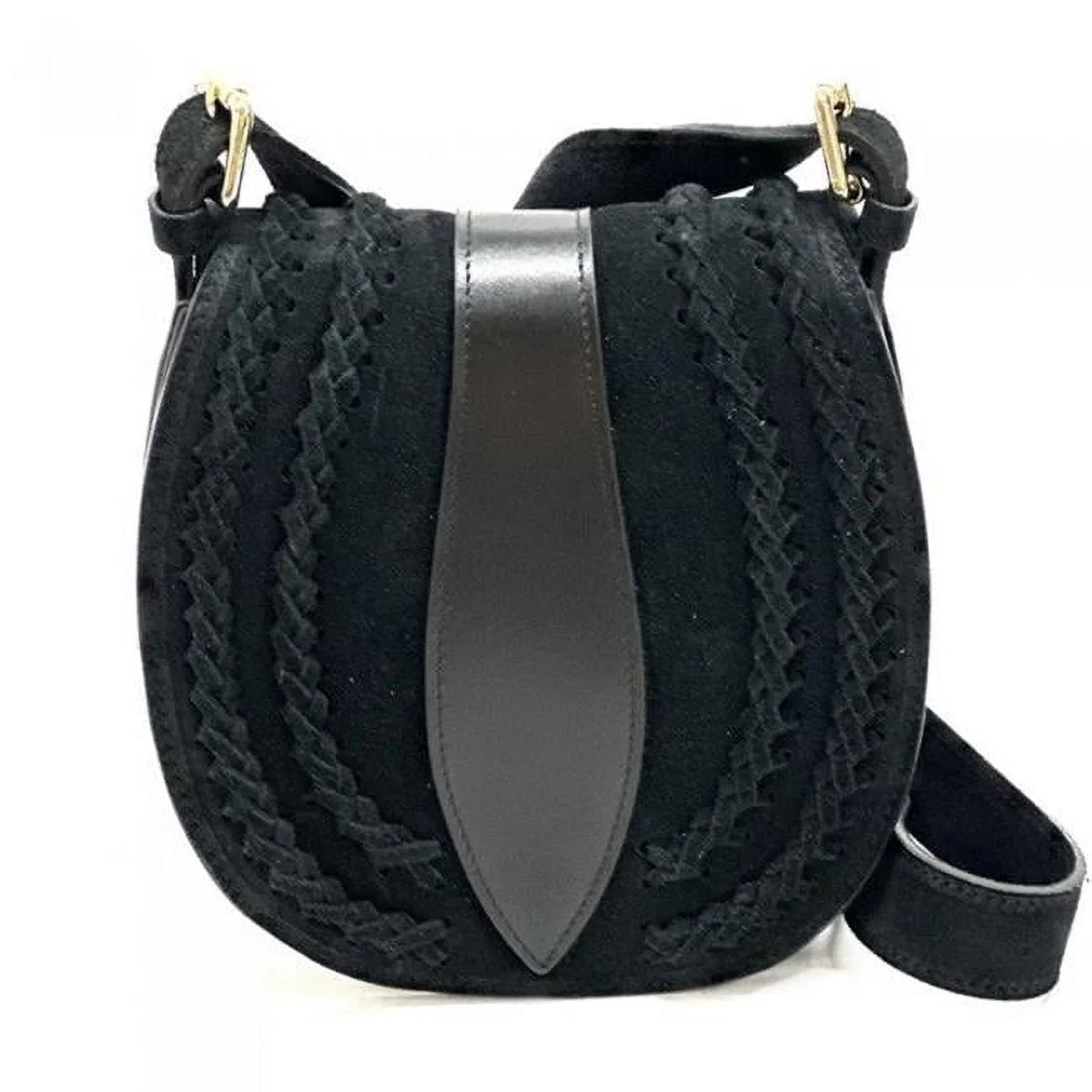 Lara - Small Womens Bag, Italian Vintage Suede Artisan Leather Messenger
