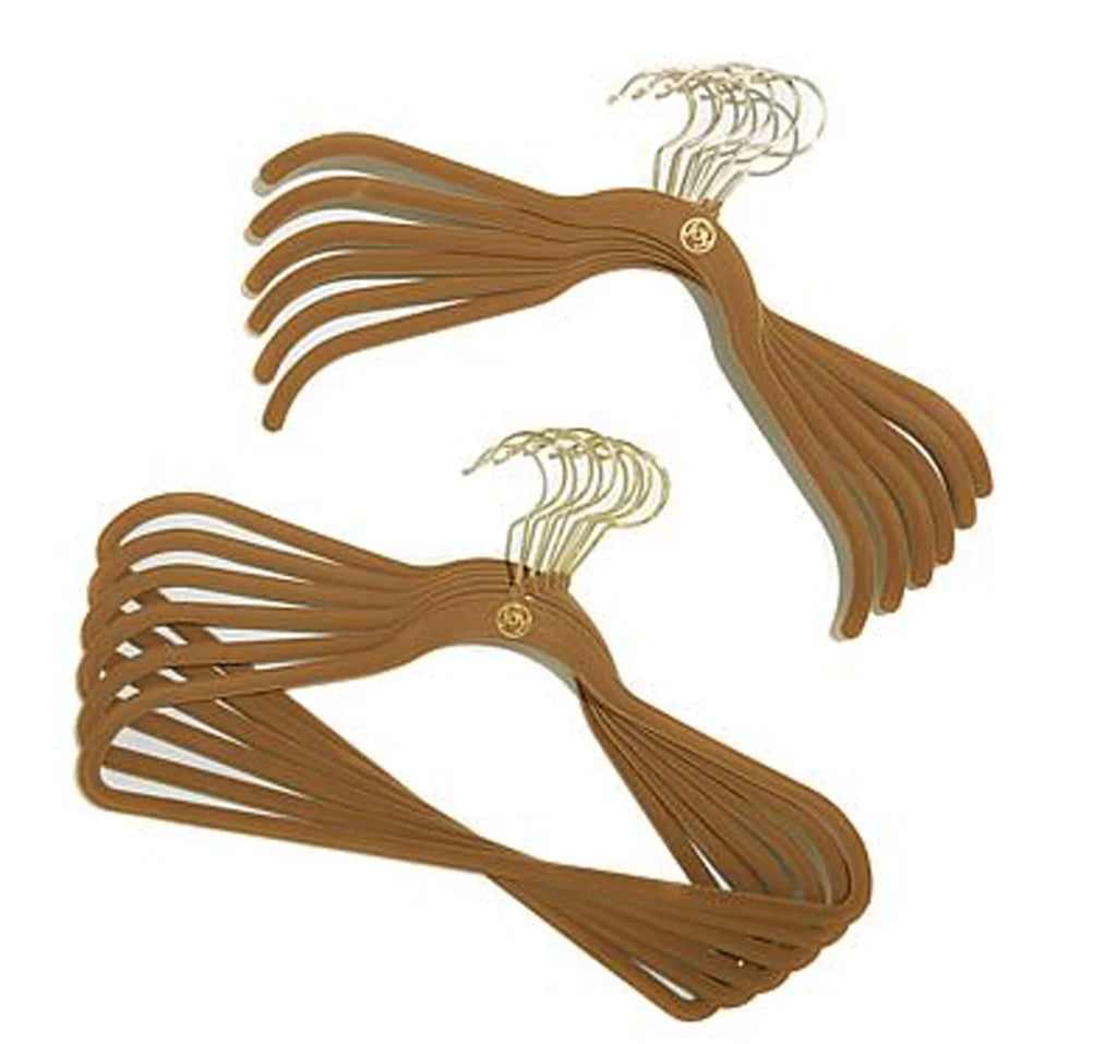 100-piece Huggable (SAND) Anti-Microbial Hangers Mangano Boss Set JOY Clean