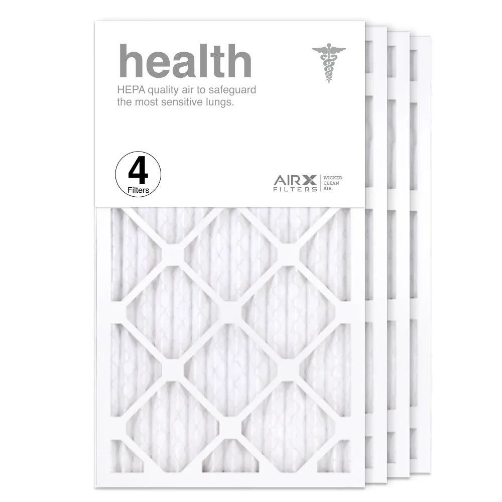 14x24x1 Air in Made 13 Air Health AC Pleated the HVAC MERV Filter 4-Pack Filters USA Filter, AIRx Furnace