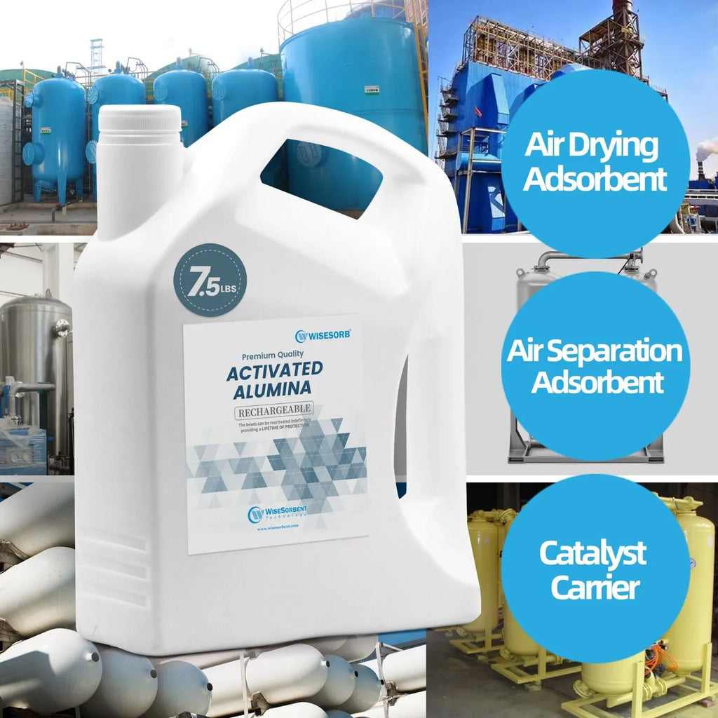 Dehumidifier Alumina 7.5LBS Alumina, Activated Desiccant Desiccant, Wisesorb Reusable