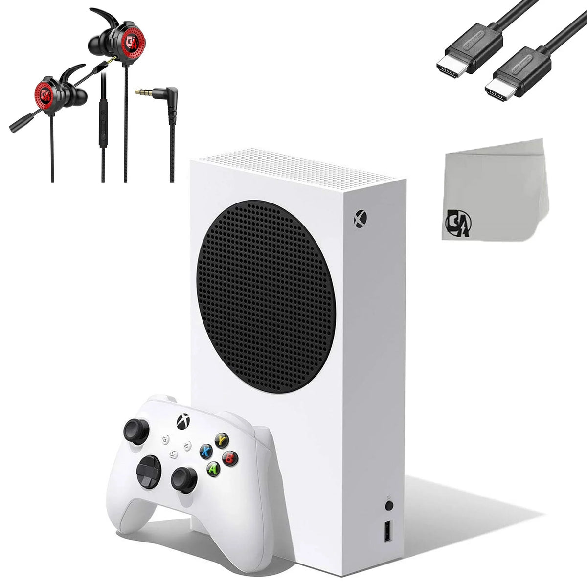 white Console Earbuds Used Series Microsoft Gaming BOLT Gaming AXTION + Microphone Bundle Xbox With 512GB S