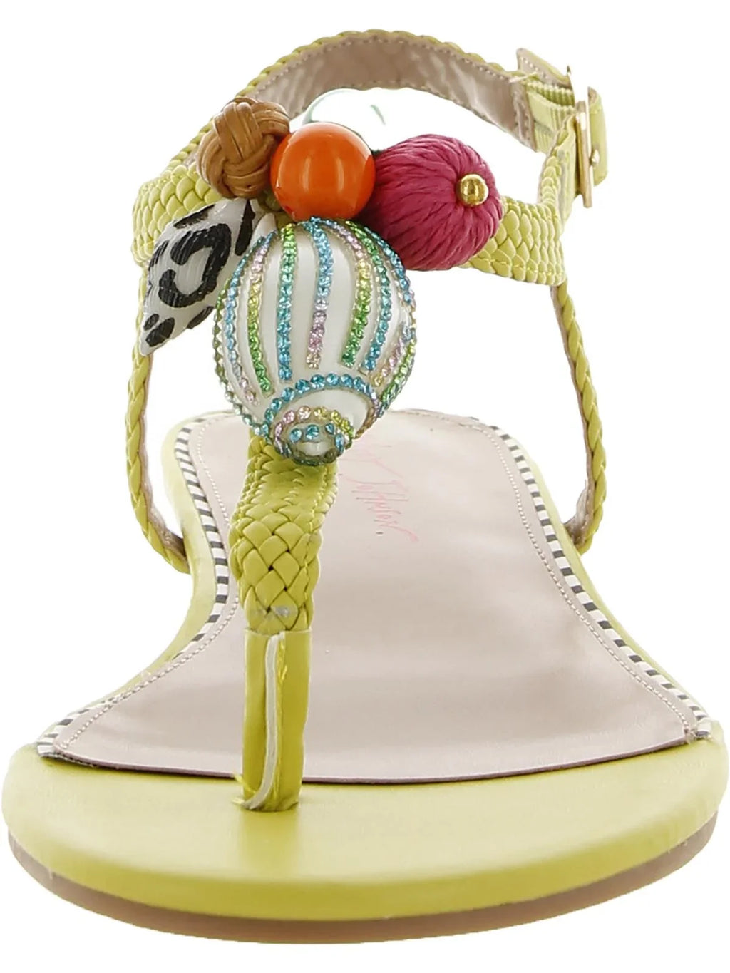Slingback Womens Johnson Aleena Buckle Embellished Betsey Sandals