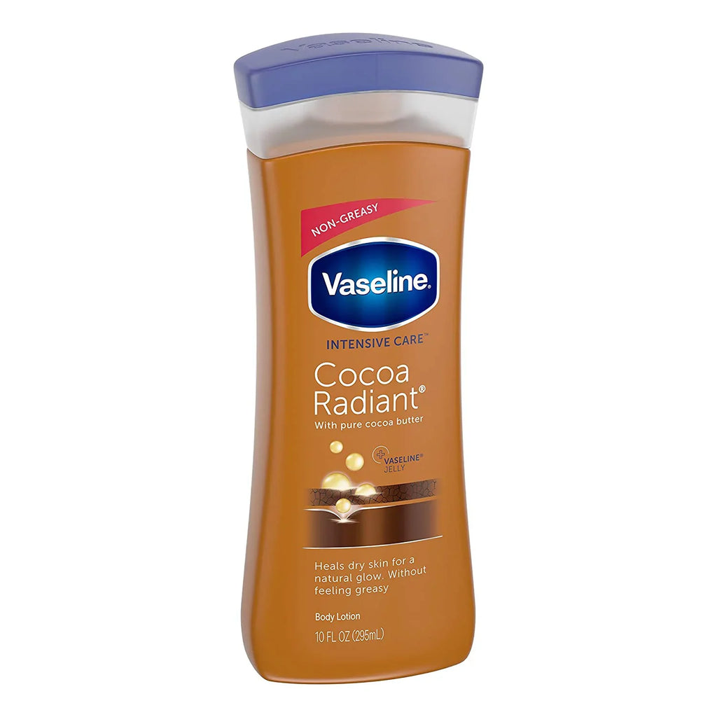 oz, Cocoa Lotion, 10 Care 6 Pack Radiant Butter Intensive Vaseline Body