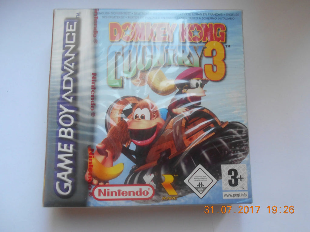 GBA *COLOR* DONKEY Cartridge Handheld 3 LAND GBC NTSC - Console GAMEBOY GB - KONG