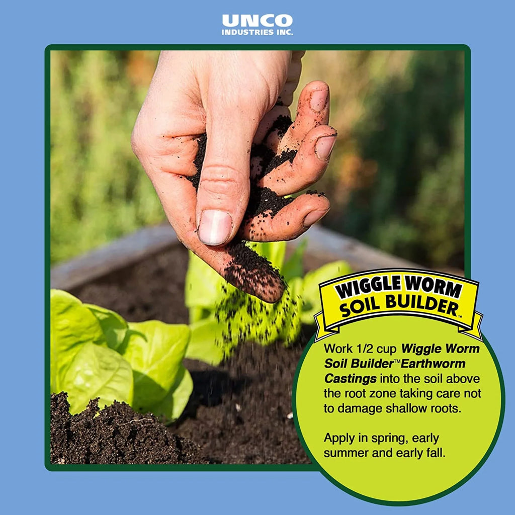 Organic Pack) (4 WIGGLE 15 Castings lb. WORM Earthworm Soil Fertilizer, Builder