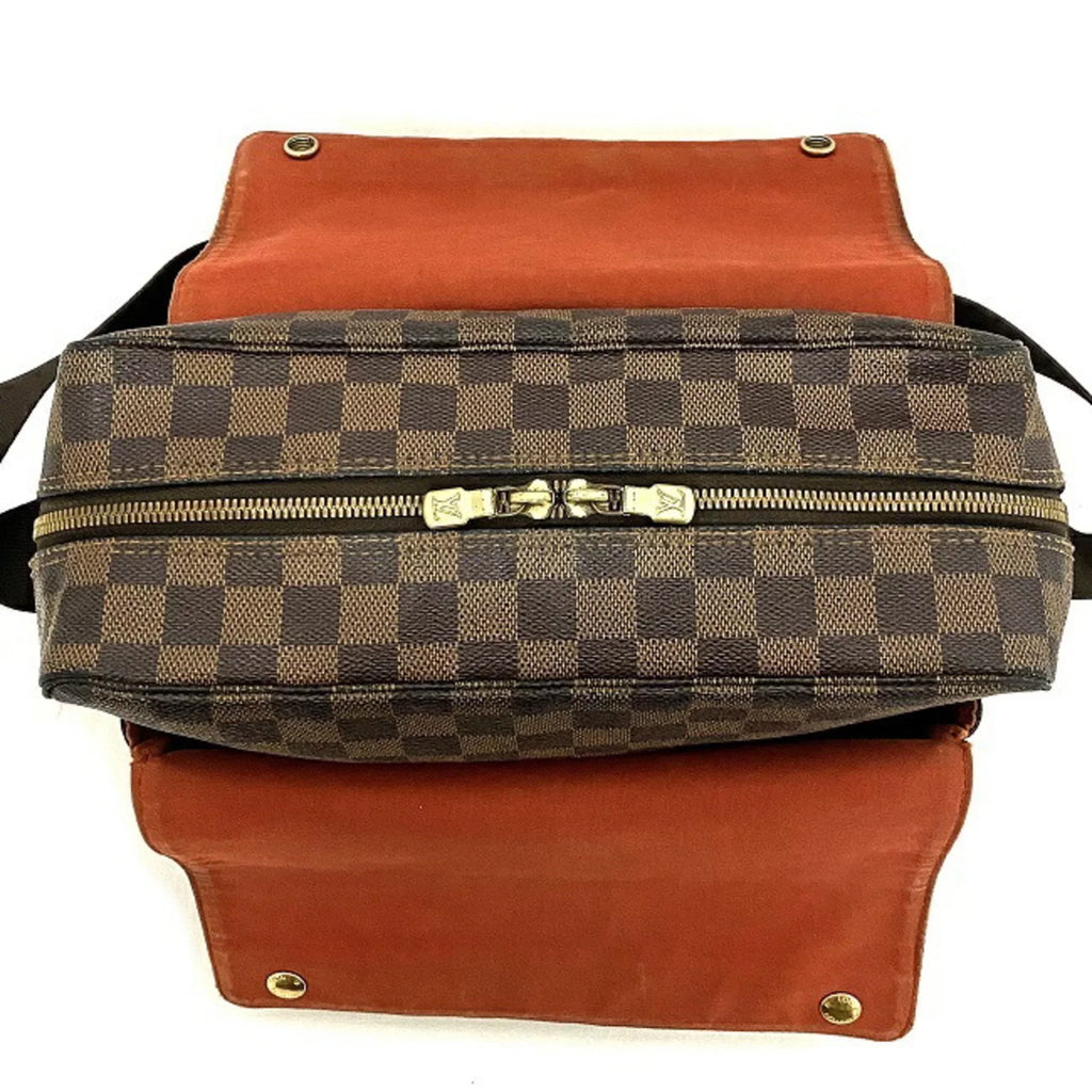 Pre-Owned Damier (Good) Vuitton Louis SR0055 Brown VUITTON Ebene Shoulder Bag N45255 LOUIS Naviglio