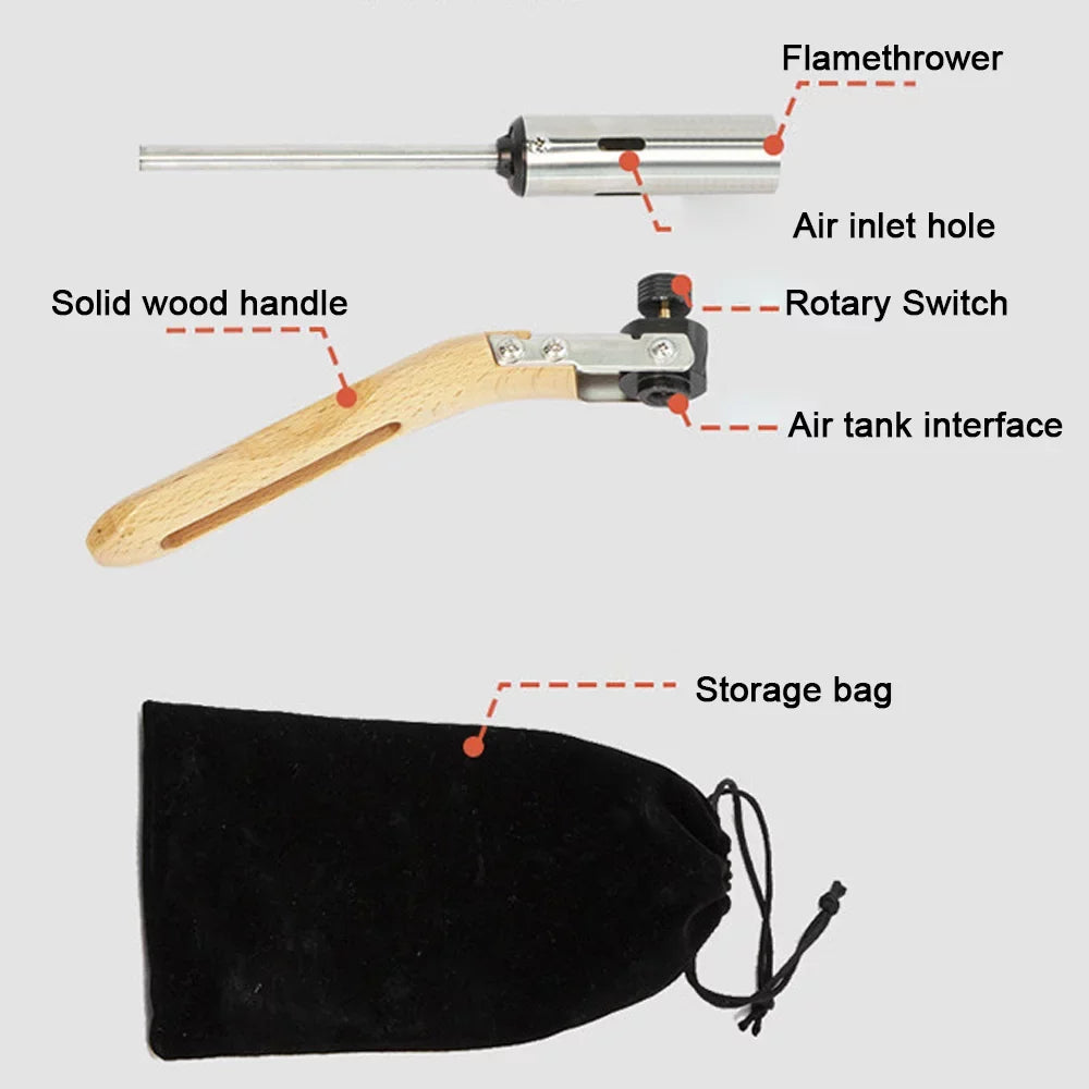 and Burner, for Portable Gas Torch BBQ Folding Camping Picnic Apexeon