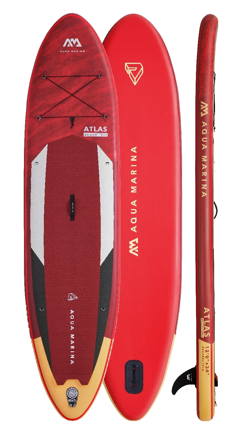 & SUP Safety ATLAS Inflatable - including Board Paddle Package, Paddle, Up 12'0" Stand Pump Harness Marina Carry Aqua Fin, - Bag,