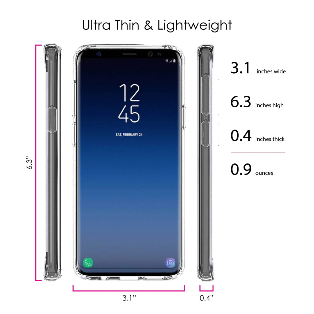 Back, Protector Glass PLUS Makes Possible DistinctInk Hybrid Galaxy Acrylic Faith Samsung S9+ for Screen - Does Bumper, TPU Case - (6.2" Shockproof Screen) Make Tempered Easy Clear 1:37 Luke - Not