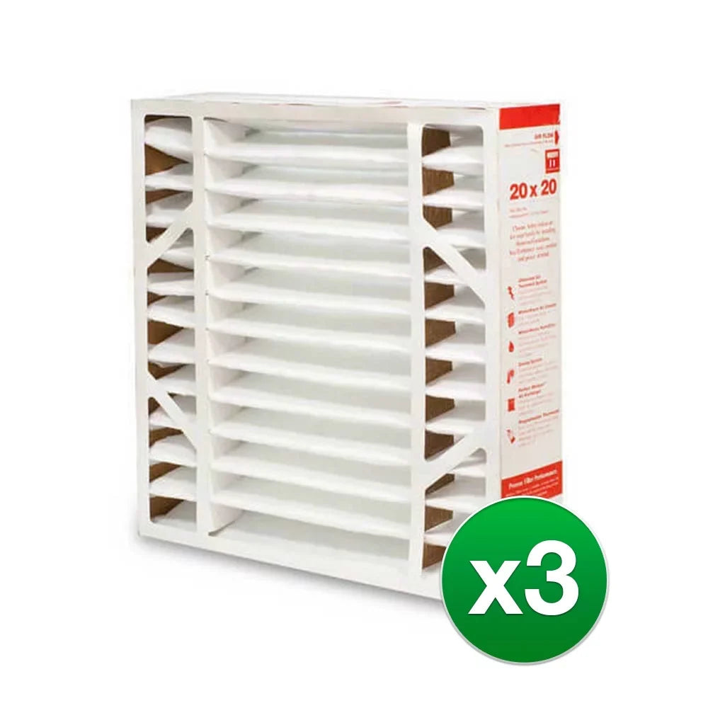 (3-Pack) 20x20x4 MERV Fits Filter Air Honeywell 11