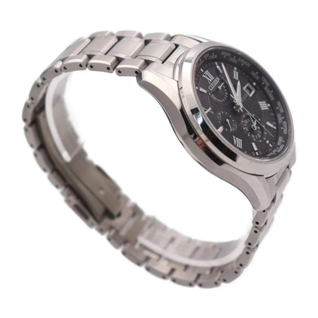 EXCEED Silver Titanium Radio Dial Citizen (Good) Eco Exceed Solar Pre-Owned H820-T023916 Drive CITIZEN Watch
