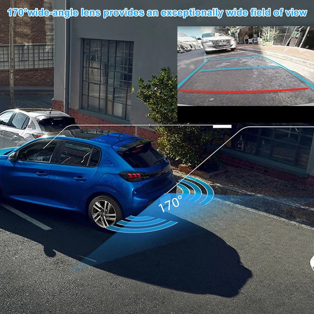 Camera 170° Cam Reverse Parking Waterproof Backup View Rear Car Adjustable 360°