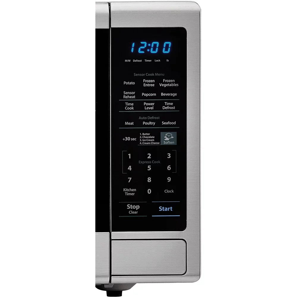 1.8 Ft, cu. Sharp Freestanding Stainless Carousel Microwave 1100 Oven - , SMC1843CM Steel W