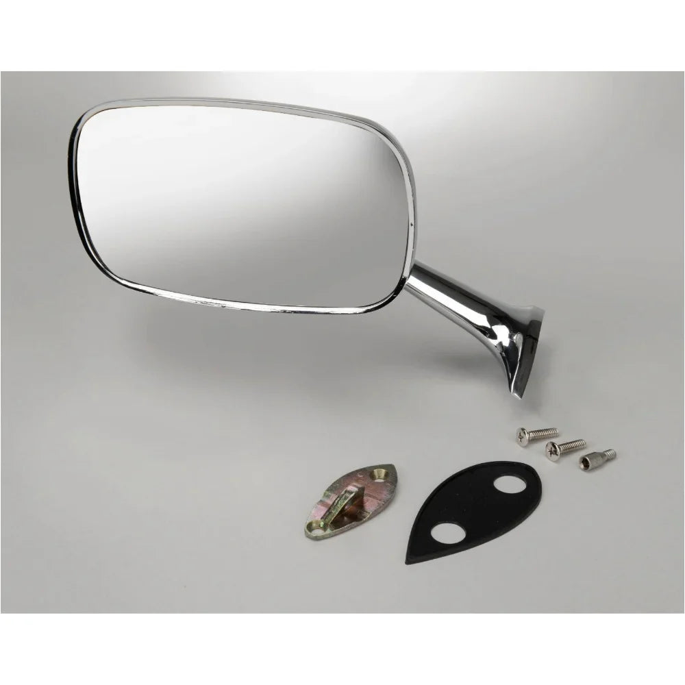 Large Corvette Teledu Hand CHROME Head Rearview For Left Mirror Exterior 1968-79 Chevy