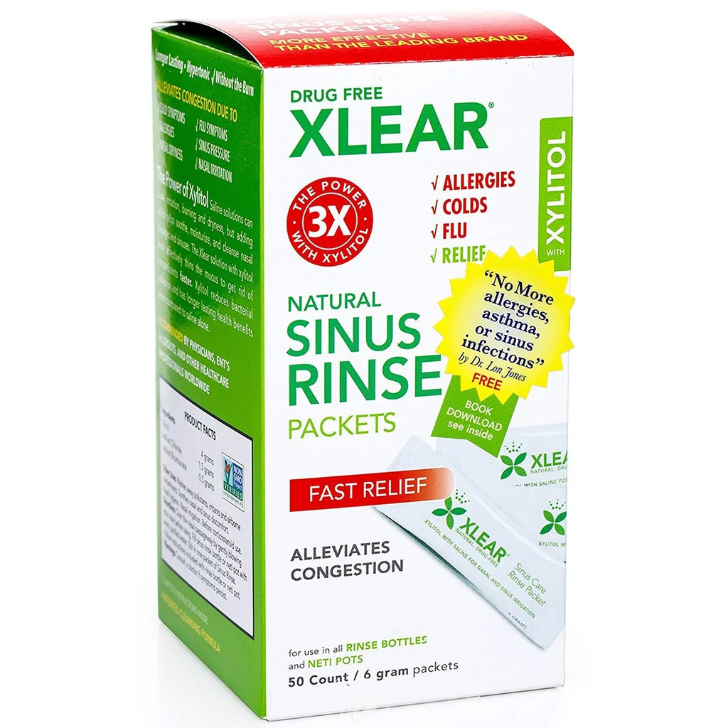 packets) 50 Neti Sinus 6 Refill Solution Ct (2 g Xlear (NetiXlear Pack)