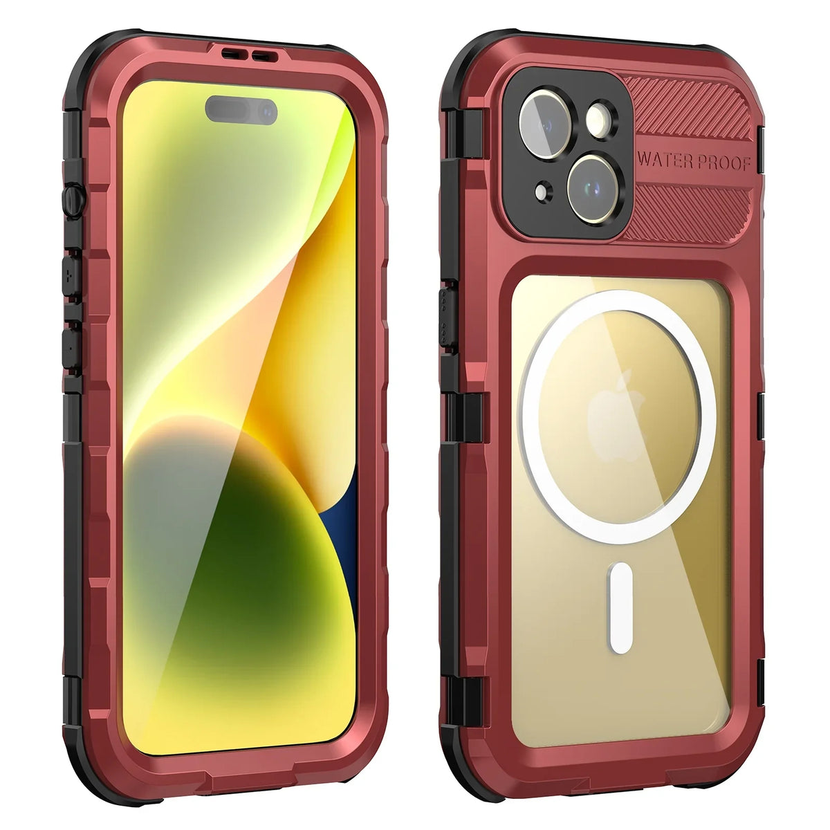 Case Protector,Underwater Pro Full Screen 15 Built-in Sealed for Red Protection Lens Dustproof for Waterproof Cover 15 Shockproof and iPhone Full-Body Pro, Sturdy with iPhone Camera