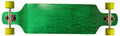 Wheels Longboard 76mm Symmetrical Maple Shape Complete Concave Drop Green Down