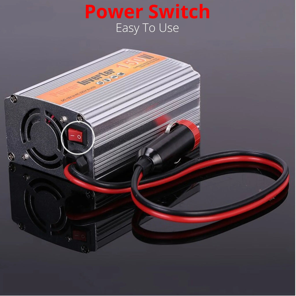 110V AC Socket Inverter Protection Cooling Charger to Fan/Overload Car Adapter Power DC 150W USB w/ Universal 12V