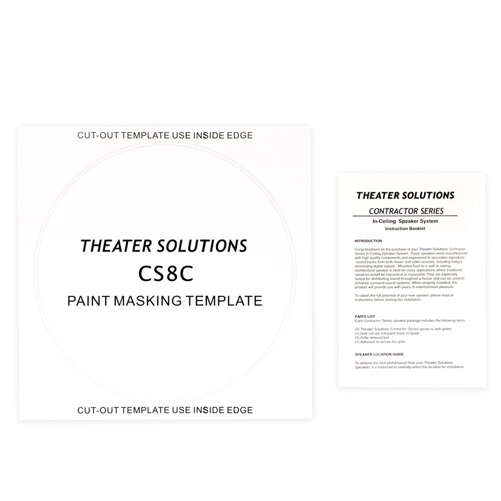7CS8C 8" Solutions Home Theater Theater Pack 7 Ceiling CS8C Speakers Sound In Surround Pair
