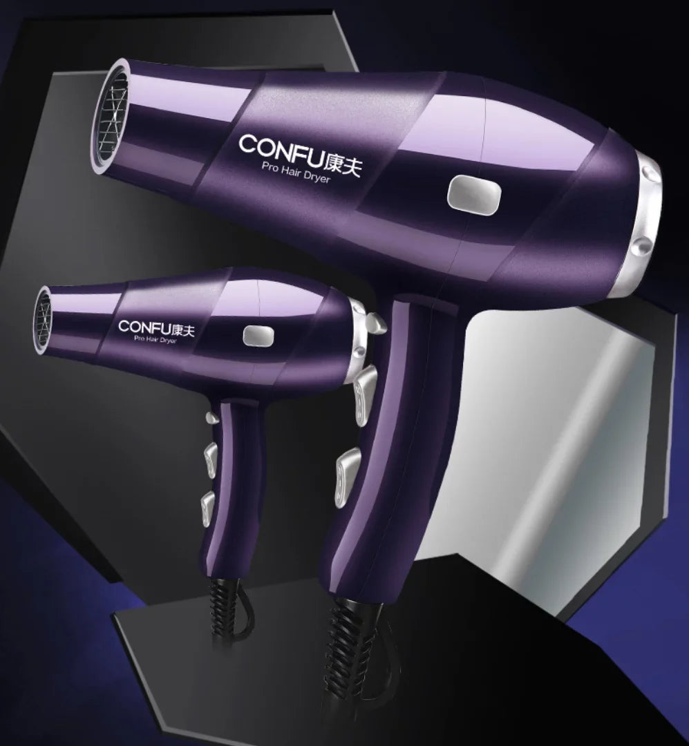 air 2300W hot Concentrator Dryers Button, Hair Ionic Results, Cool Heat Function Dryer, Shinier Shot Women, Power Dryer, Hair 2 Settings, High CONFU for 3 for Speed and cold and Nozzle(Red)