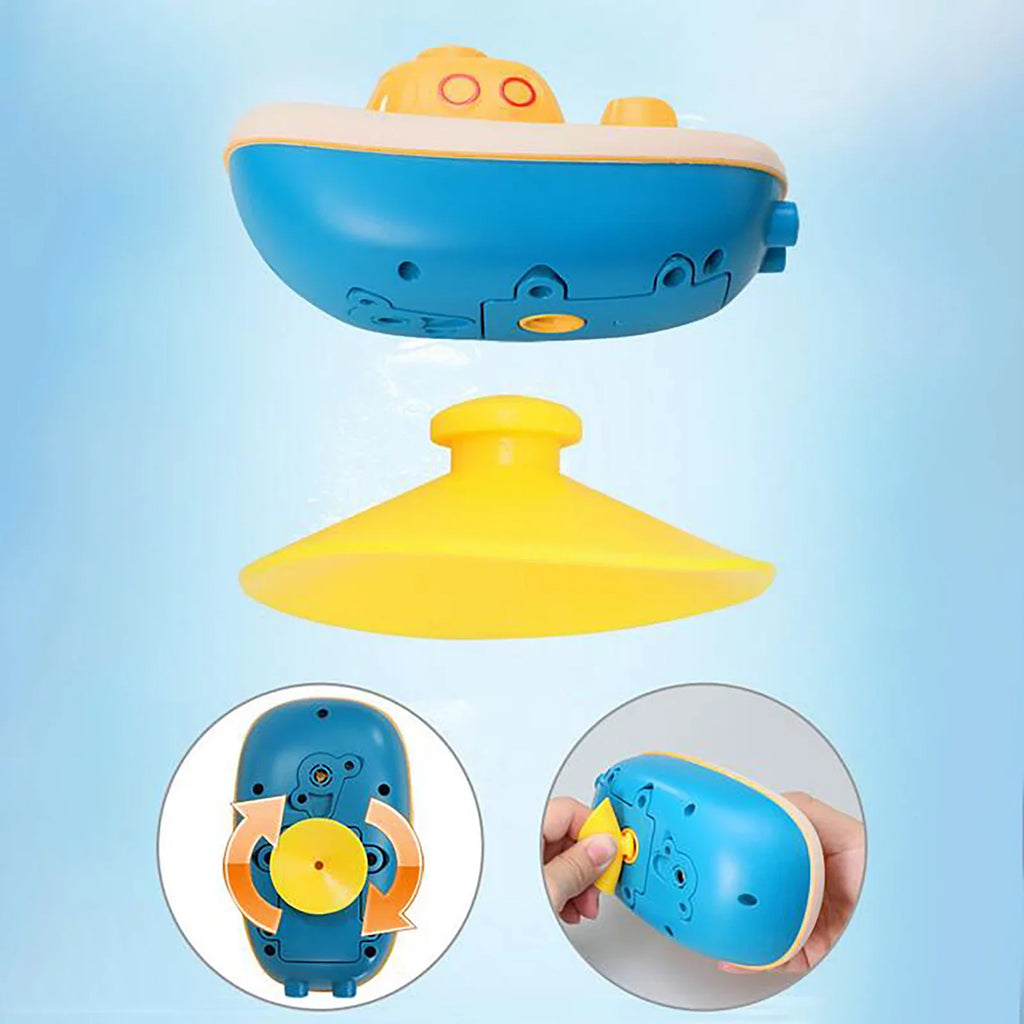 YHAIOGS Kinds TOys, Shower Water 3 Ship Electric Spray Revolving of Ducks TOys, Baby