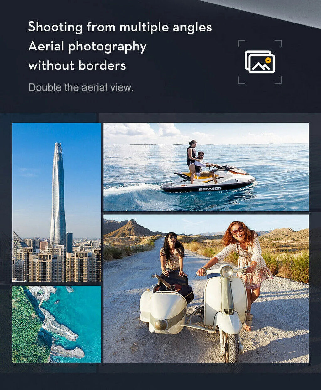 '- Aerial Pro Camera Mini Quad Photography SkyCapture Dual with - Drone JahyShow 4K HD Folding