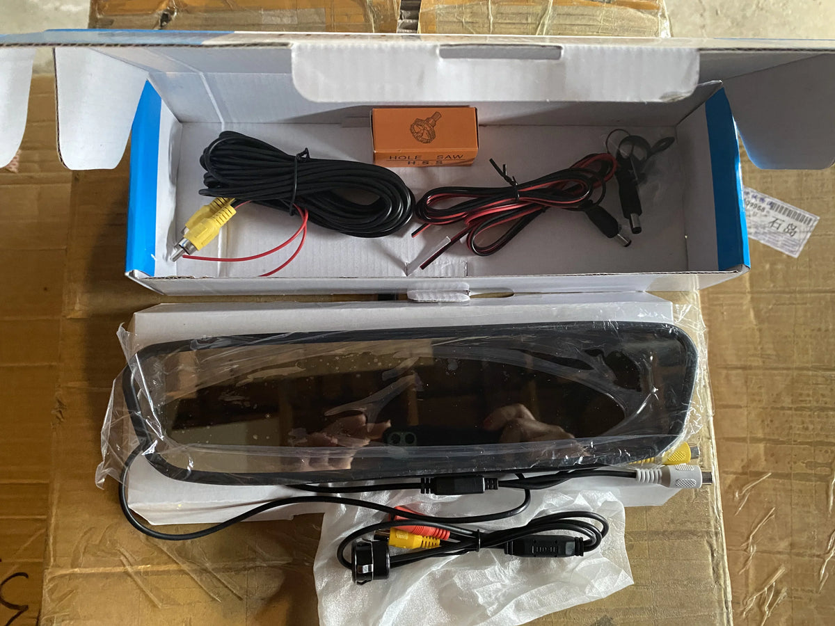 Up 4inch Back W Camera, To Ignition Canadamotorking Wires Hold JPH-4C303 Camera, Bracket Rear View Coil Mirror 4AMCA