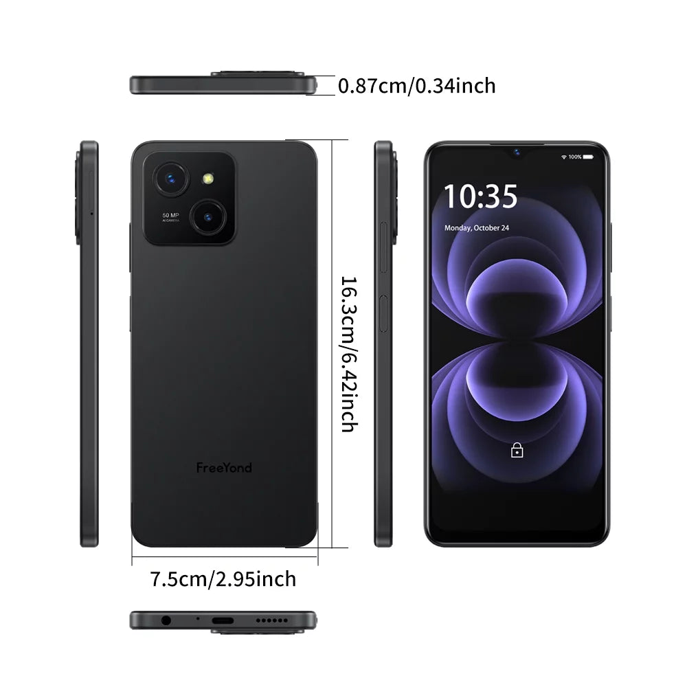 5000mAh, M5A Slots, 16GB Extended And FreeYond SIM, RAM SIM-Free To Phones, Unlocked & Phone, 6.6'' 2TB 13 Mobile Phones & Dual ROM Up RAM ROM Smart 8GB Android 256GB Unlocked 3-Card 4G