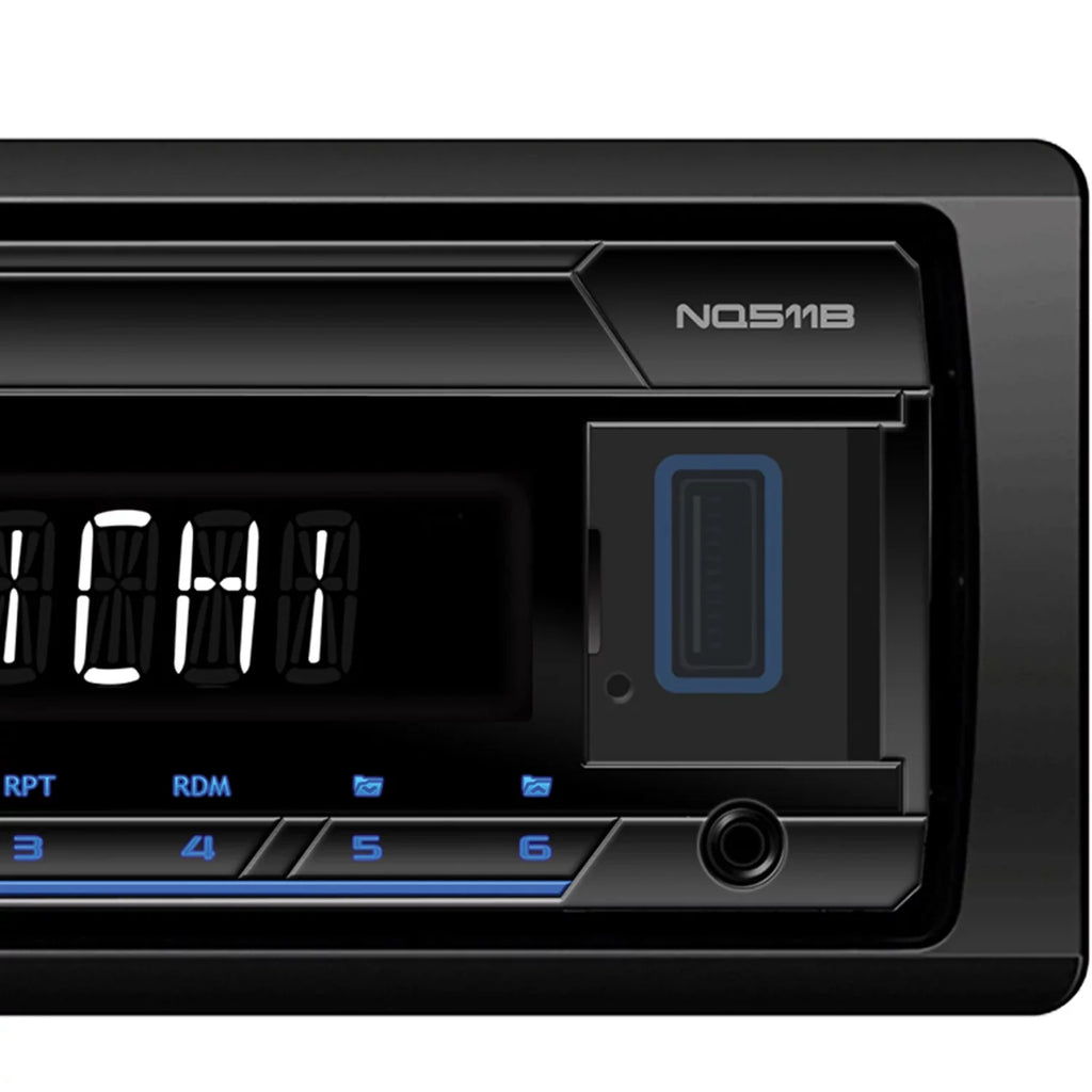 Receiver Digital Nakamichi NMNQ511B Bluetooth Media In-Dash with Single-DIN NQ511B