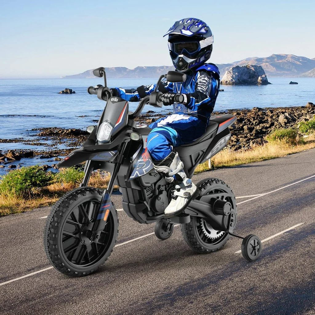 Foxhouse1 Kids Electric - Ride-on LED Motorcycle Headlights Blue Power, 12V with Color Battery