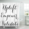 66x72 Mascara Marketing Catalog CYNLON Makeup Purse Uplift Presenter Bathroom Decor inch Younique Shower Curtain Bath Empower
