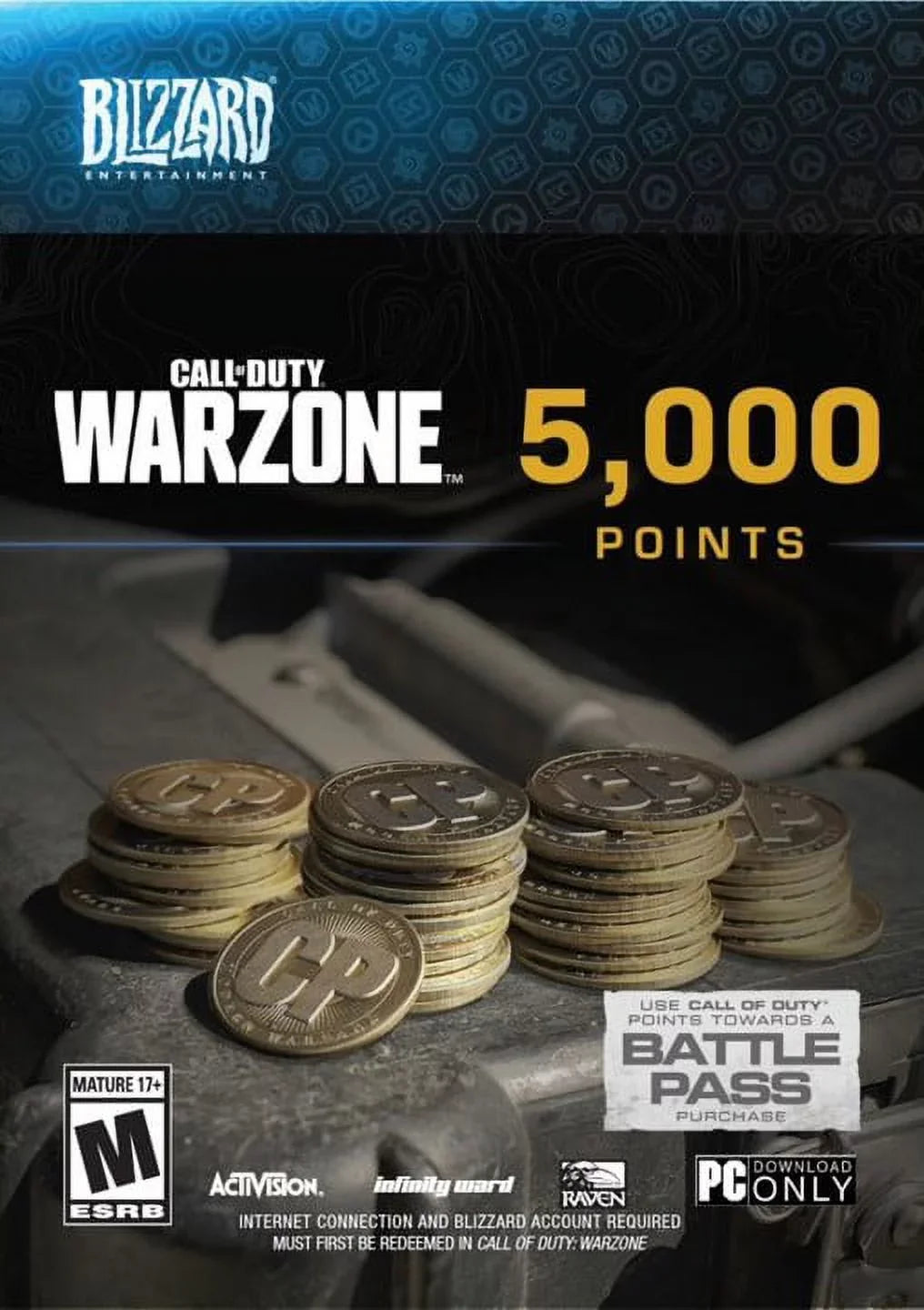 of Download] Blizzard Warzone Points, 5000 [Digital Duty PC Call Activision,