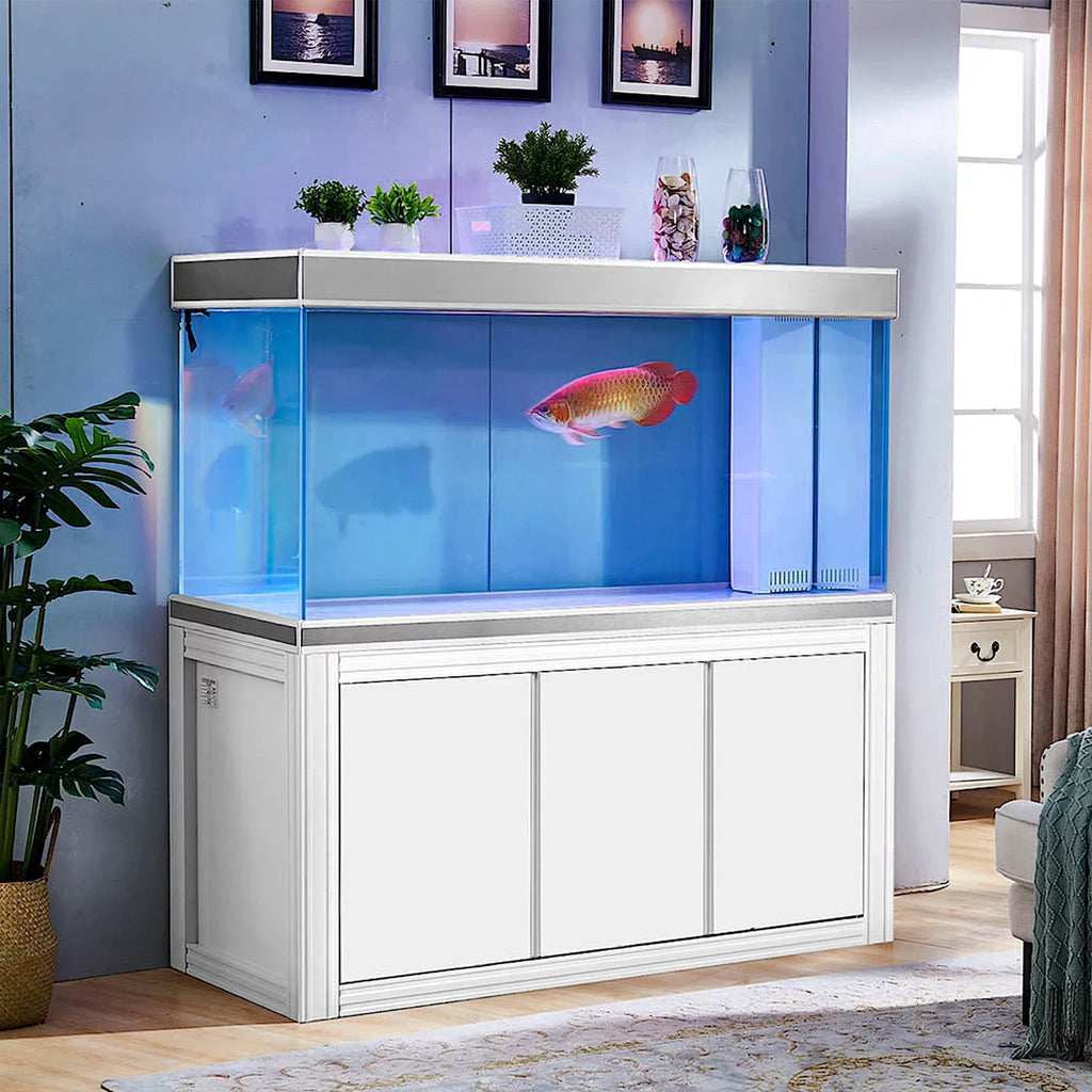 All-in-one and Dream Aquarium Silver Aqua Gallon Tempered Glass 200 White