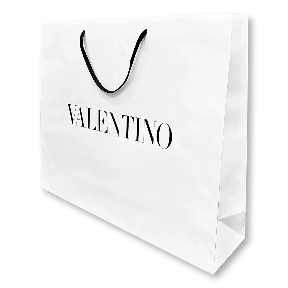 Packaging Bag Gift Designer Shopping Paper Logo White Large Valentino