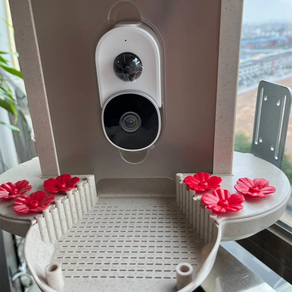for Detection, Motion 128G Bird moobody Real-time Camera IP65 AI Notification, Bird Bird Enthusiasts Cards Auto Smart Identify Capture Waterproof WIFI Video, Watching TF Bird Species, 1080P Feeder