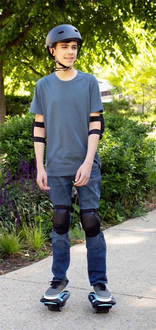 Voyager Ride Hover Powered Adults, Blue Shoes Space for On and Skates Kids