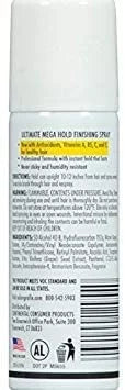 of 6) Hold Mega Spray, Freezing Grafix (Pack 1.5 Hair Salon oz