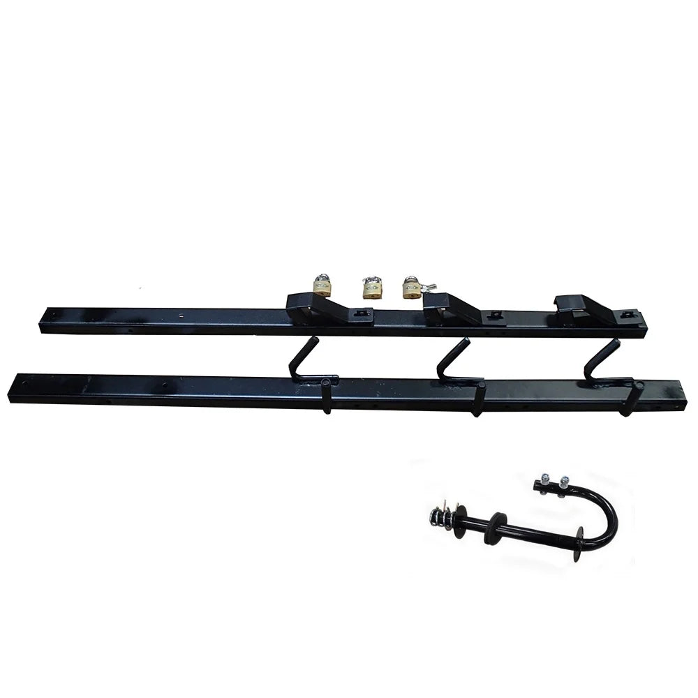 Locks Open 3 Made Rack/Carrier 3-Place Trim Line Holder Trailers w/ & Trimmer Trucks For